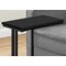 Monarch Specialties Accent Table, C-shaped, End, Side, Snack, Living Room, Bedroom, Black Laminate, Black Metal I 3467 - alternate 3